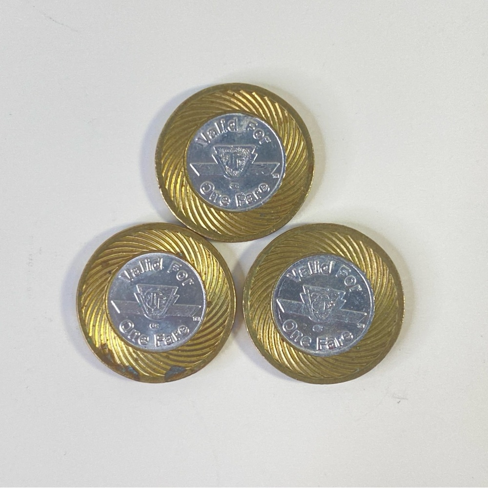 Canada Coin Toronto Transit Commission TTC Subway Token X3 2006-2008 Bimetallic